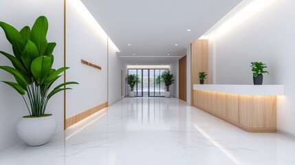 Fototapeta premium Minimalist Healthcare Clinic Interior Design