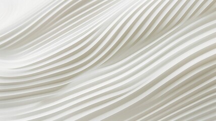 Obraz premium Monochromatic Abstract Digital Artwork with Smooth, Flowing Curves and Minimalist Dune-Like Design