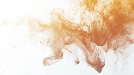 Fototapeta premium Ultra-realistic banner image featuring a vivid ink splash with subtle wisps of smoke emerging from it. Generative AI
