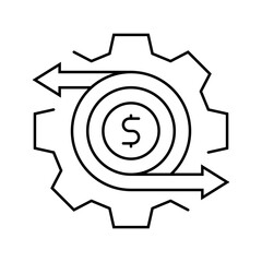 automation technical sales engineer line icon vector. automation technical sales engineer sign. isolated contour symbol black illustration
