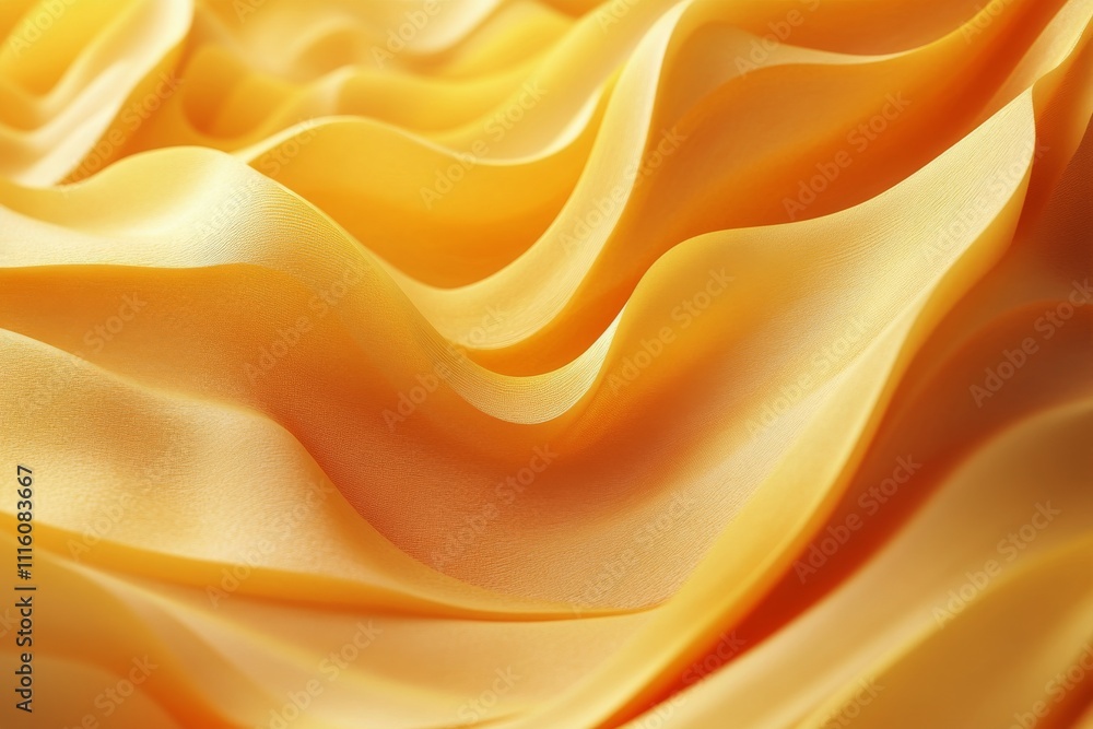 Aufkleber abstract liquid patterns in vibrant yellow tones with bubbles and swirls on a textured surface