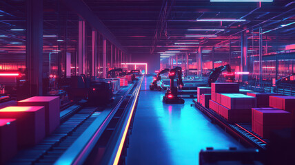 Fototapeta premium Industrial Trade Background