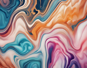 Fototapeta premium Colorful wavy modern marble background
