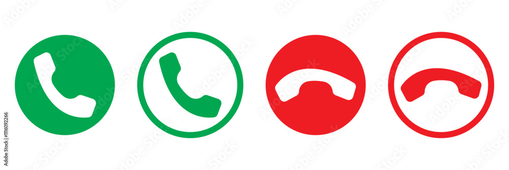 Poster phone icon. chat bubble icon. vector isolated elements. black, green, red button in the smart phone.