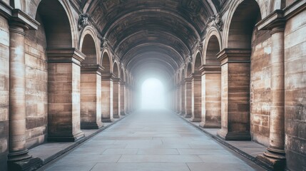 Obraz premium Majestic Stone Archway: A Journey Through Time and Space