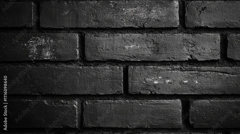 Poster gray brick wall texture background with distressed finish ideal for design projects and creative bac