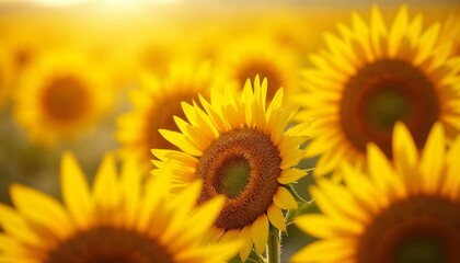 Obraz premium sunflower field in summer