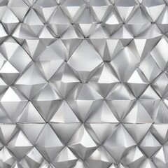 Fototapeta premium Seamless diamond-shaped metallic pattern in white, surface, decorative, industrial