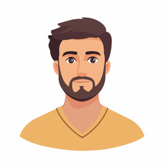 Professional Man Avatar Character Isolated Icon Vector Illustration