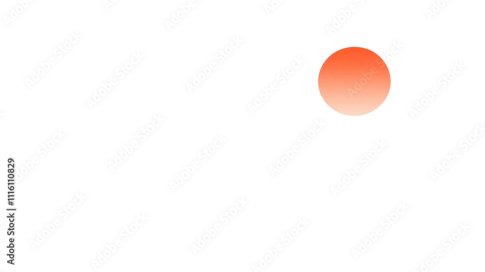 Poster a minimalist graphic featuring a circular shape and abstract elements, likely representing a concept
