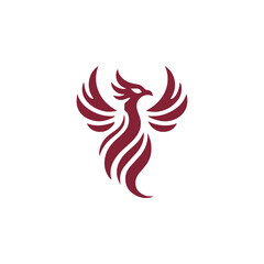 Naklejka premium Fire phoenix logo