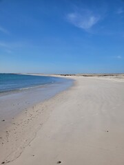 sandy beach and sky