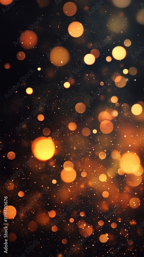 Poster a stunning array of glowing bokeh lights creates a magical, abstract background that captivates with