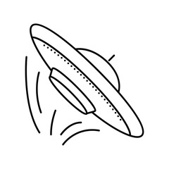 Fototapeta premium plate tectonics unsolved mystery line icon vector. plate tectonics unsolved mystery sign. isolated contour symbol black illustration
