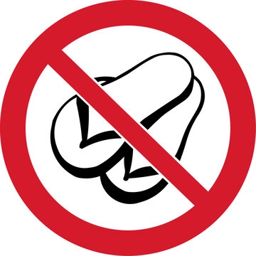Do not wear thongs (flip-flops)