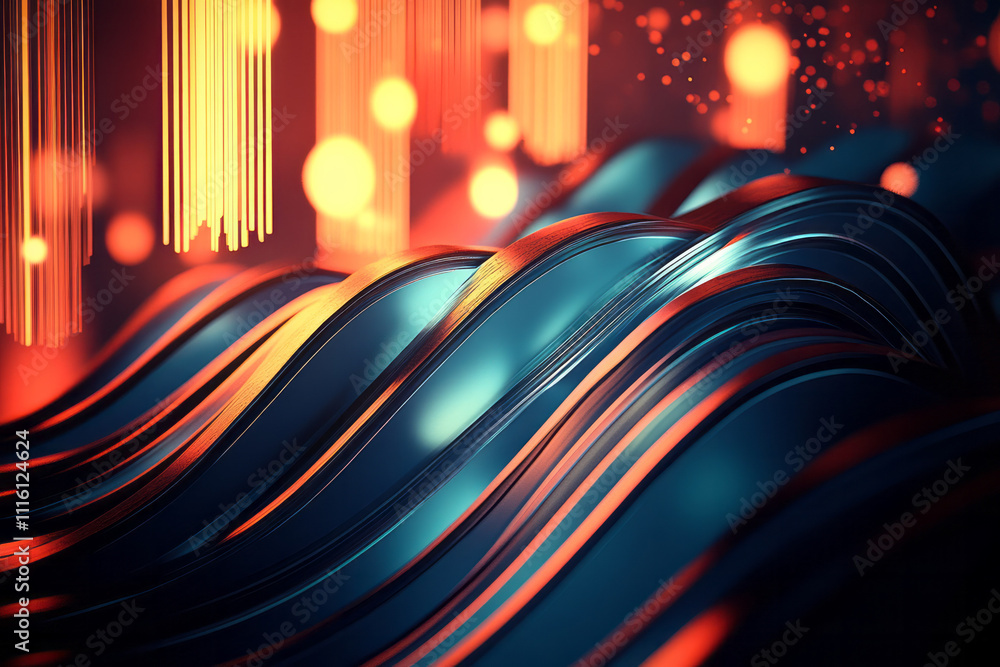 Poster a colorful abstract background with a lot of lines