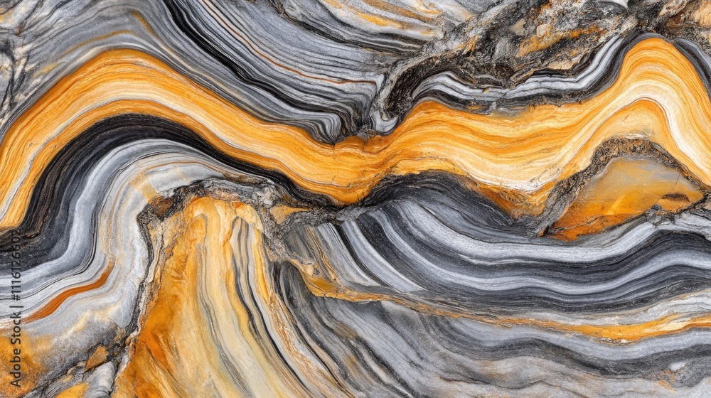 Poster the dynamic patterns of natural wood textures in warm orange and gray tones suitable for rustic deco