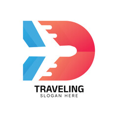 Traveling Logo Design Template