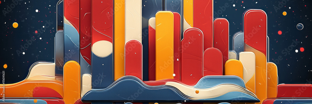 Poster a red and yellow abstract background