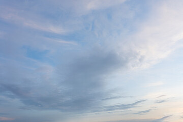 Serene Sky Soft Clouds Blue Heaven Nature Background