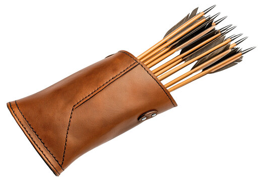 PNG Leather quiver with arrows