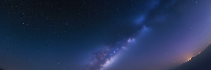 Fototapeta premium The sunlit sky, adorned with fluffy white clouds, stretches towards the endless blue expanse