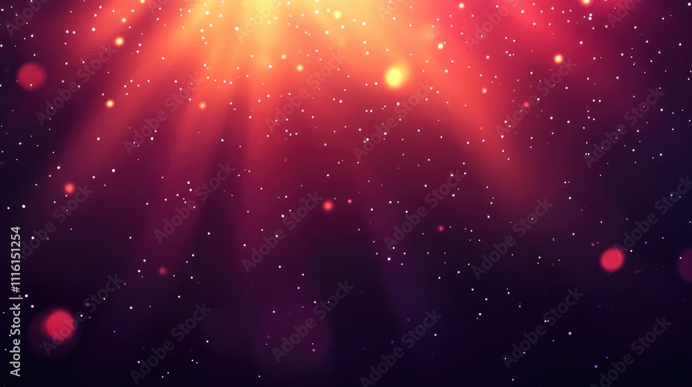Aufkleber Abstract glowing lights texture with artistic rays and bokeh effect for creative backgrounds and design projects in vibrant colors
