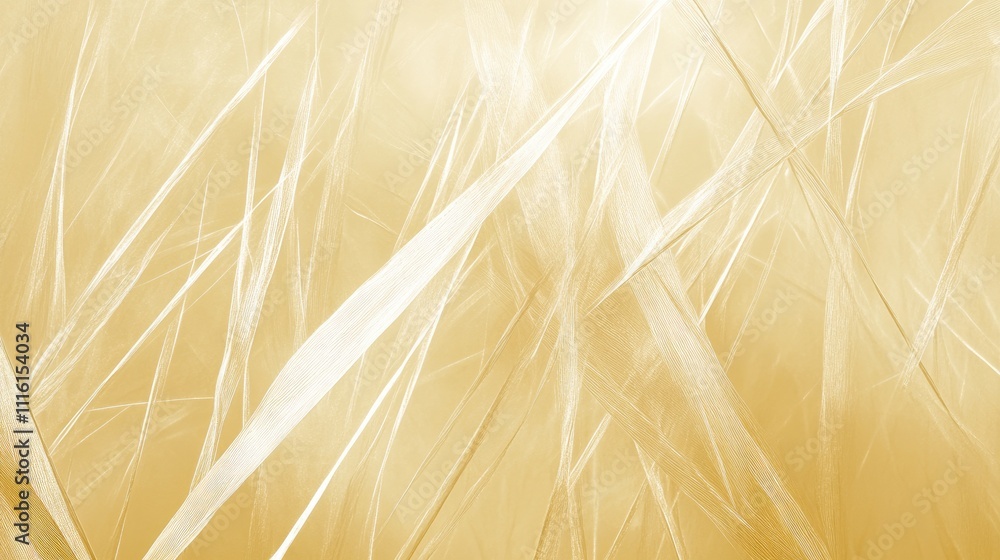Leinwandbilder Soft golden abstract background texture resembling rice grains with delicate, flowing lines and gentle gradients for a serene visual appeal.