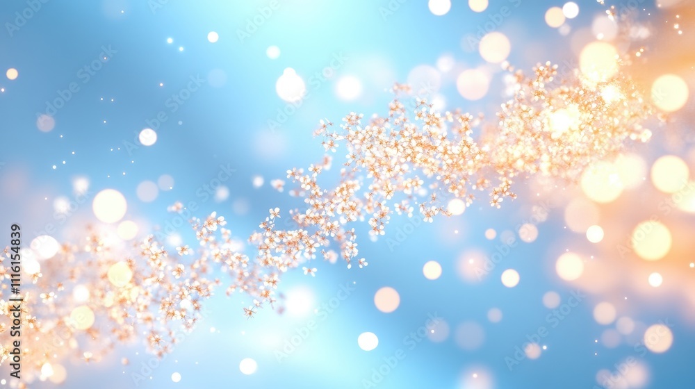 Aufkleber Dreamy bokeh background with soft pastel colors and circular light spots creating a whimsical atmosphere for artistic design projects