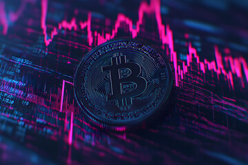 Bitcoin trading surge in global markets financial data visualization digital environment macro economic viewpoint cryptocurrency trends