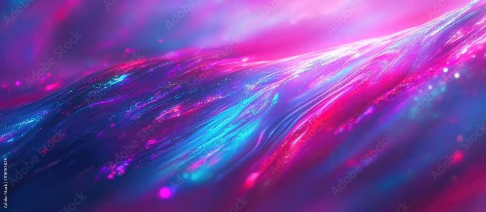 Poster abstract colorful lights in soft focus creating a festive backdrop with glowing garland effect ideal