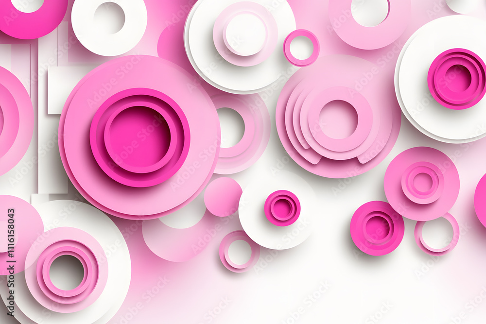 Poster dynamic circular patterns abstract design digital art contemporary environment close-up perspective 