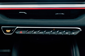 Obraz premium control buttons in the car, start and stop