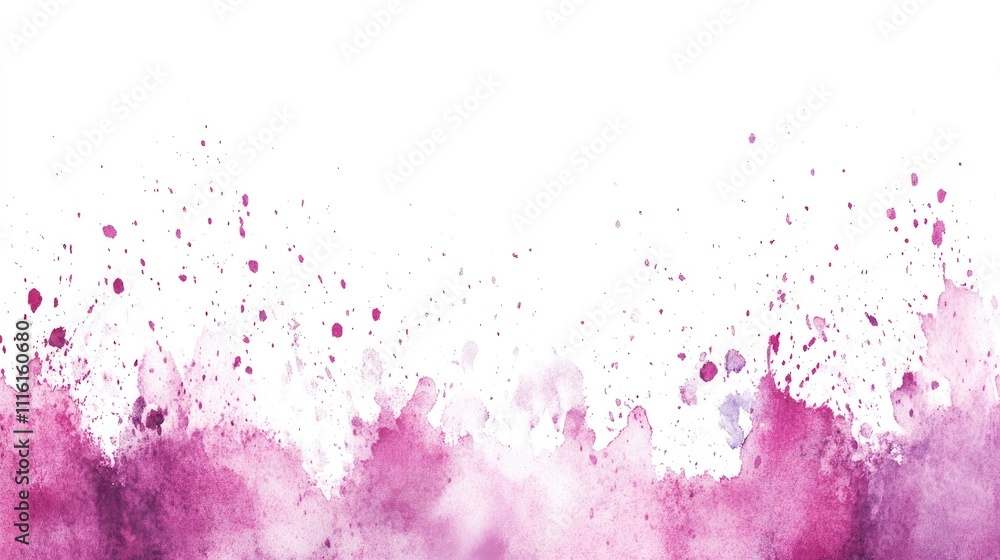 Aufkleber vibrant violet powder explosion creating an artistic splatter effect on a clean white background wit