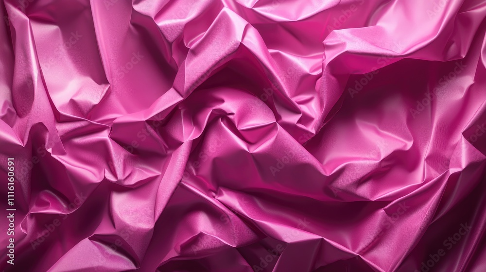 Aufkleber crumpled violet paper texture with shiny, smooth surfaces creating ripples and folds, ideal for back