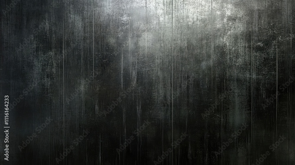 Poster Paint residue texture on weathered metal surface featuring dark tones and an abstract pattern ideal for backgrounds and design projects