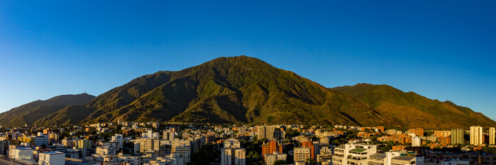 Panoramic view of the Ávila hill in Caracas