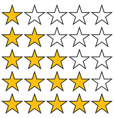 Obraz premium 5 Star. Star icon simple sign. Five stars for ranking. Five stars customer product rating review flat icon for rankings, apps, buttons, templates, and websites. Design eps 10