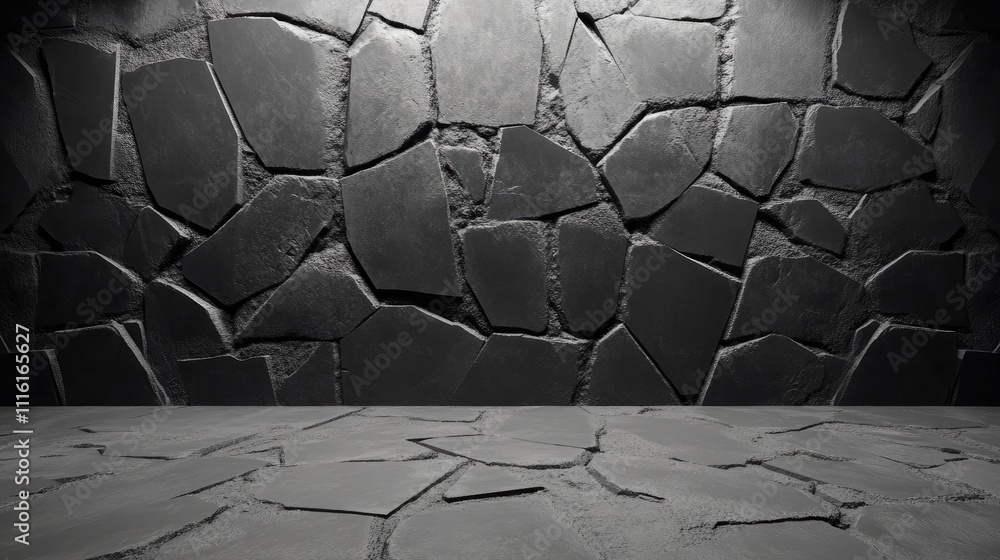 Poster textured stone wall with eroded paint background showcasing an aged and rustic appearance for artist