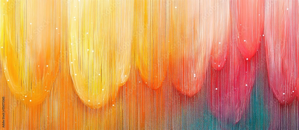 Poster colorful abstract backdrop with shimmering lights and blurred sequins creating a vibrant sparkling e