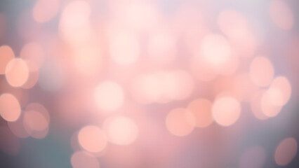  Pastel-colored bokeh lights in mint, lavender, and peach, scattered gently over a blurred gradient 