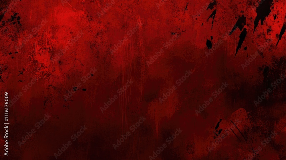 Aufkleber Grungy red rusty metal texture background with a distressed and weathered appearance ideal for design and artistic projects.