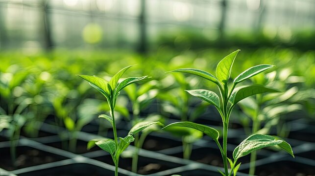 Pittaya cultivated in a high-tech farming environment, illustrating the innovative approach to growing Pittaya with ample copy space for text or graphics.