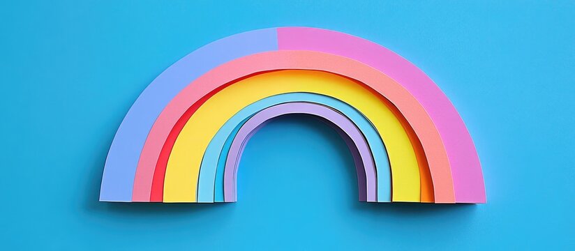 DIY Rainbow Craft Tutorial Using Colored Paper for Creative Personal Projects