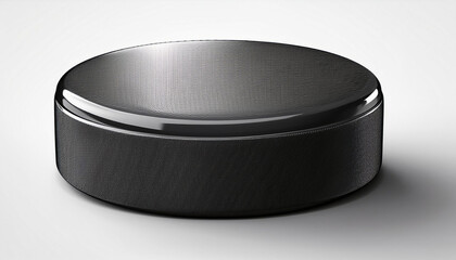 Ice hockey puck, 3D rendering isolated on white background