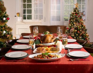 cena de noche buena , navidad .