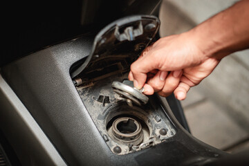  Filling Up a Motorcycle