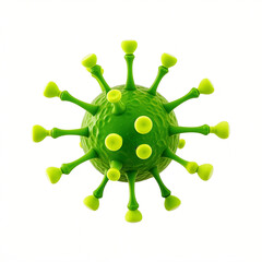 Fototapeta premium Virus isolated on white background