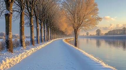 Obraz premium abstract landscape, snow landscape, such a beautiful picture ever