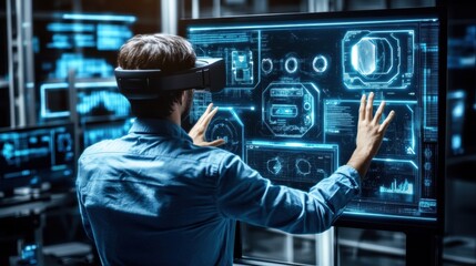 Futuristic Virtual Reality Interface Exploration